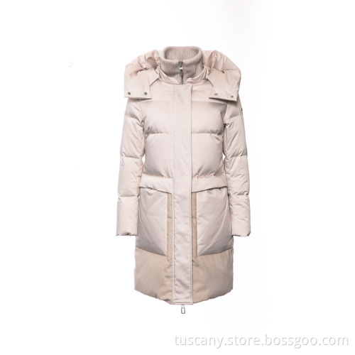 Woman Winter Length Long Female Down Jacket
